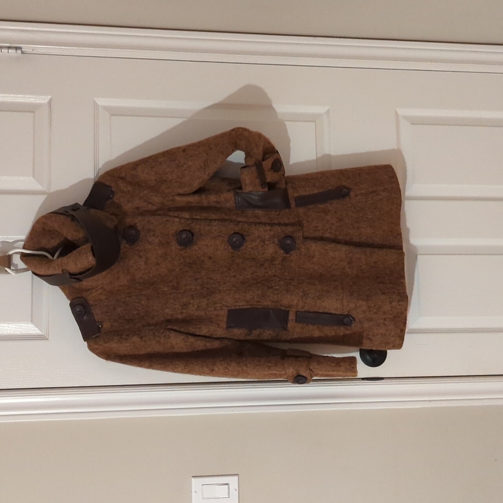 Woman's Mackage Jacket, size M, brown, leather trim